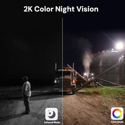 PinFocal 4G LTE Cellular Security Camera Wireless Outdoor, No WiFi Needed, 2K Color Night Vision, 360° View Pan/Tilt, 2 Way Talk, PIR Motion Sensor, Built-in SIM Card (Support Verizon/AT&T/T-Mobile) 7