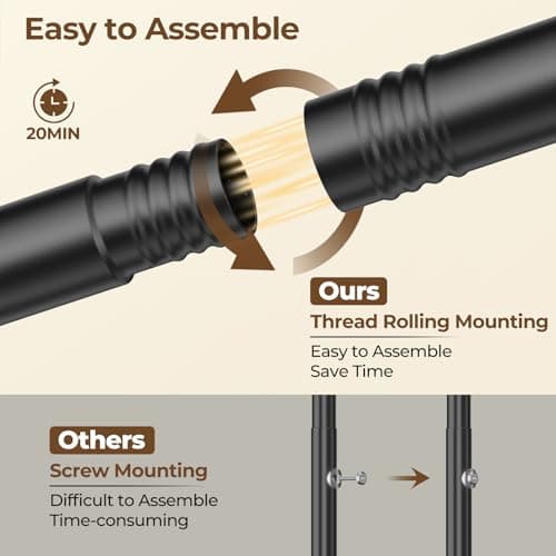 HYSEYY Double Rods Clothes Rack, Rolling Clothing Rack for Hanging Clothes Portable Wardrobe Rack, Metal Garment Rack Sturdy Coat Rack for Bedroom Laundry Living Room, Black 6