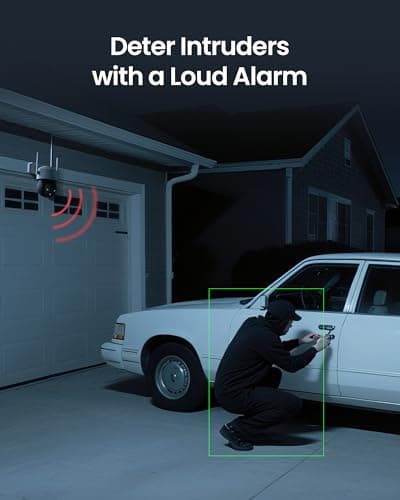 ZOSI C290 4K 8MP UHD Wired WiFi Security Camera Outdoor Indoor, Plug-in Pan/Tilt IP Camera, AI Human Face Vehicle Detection, Auto Tracking, Night Vision, Siren Alarm, 2-Way Audio, 64GB Memory Card 7