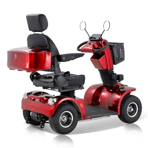 Mobility Scooter，Electric Mobility Scooter，4 Wheel Scooter，Powered Mobility Scooters，All Terrain Mobility Scooter， Mobility Scooter，Rechargeable Mobility Scooter (4-Wheel Scooter-11) 6