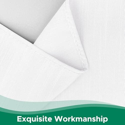 Biscaynebay Wrap Around Bed Skirts for Queen Beds 15" Drop, White Adjustable Elastic Dust Ruffles Easy Fit Wrinkle & Fade Resistant Silky Luxurious Fabric Machine Washable 8