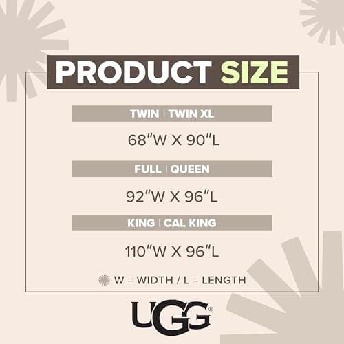 UGG Danielle Comforter Duvet Insert Cooling Lightweight Down Alternative Hypoallergenic Washable Quilted Fluffy Comforter Blanket Corner Tabs for Duvet Cover, King/California King, Bright White 8