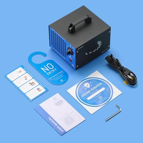 Airthereal MA5000 Commercial Ozone Generator, High Capacity Ozone Machine Odor Removal - Home Air Ionizers O3 Deodorizer for Rooms, Smoke, Cars and Pets, Eliminate Odors up to 2000sq.ft., Blue 8