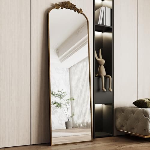 AUYHM Full Body Mirror Full Length 64x21,Vintage Mirrors,Antique Wall Mirrors Full Length,Hanging and Floor Bronze