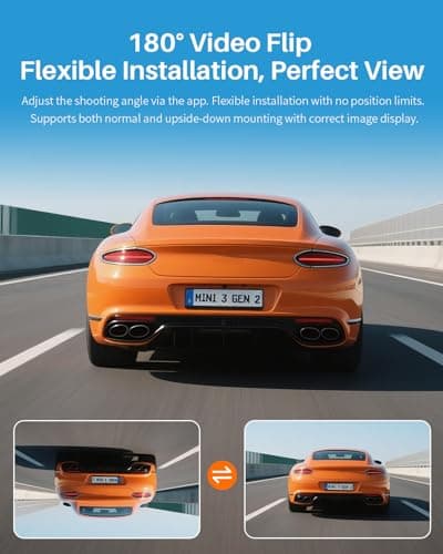 KAWA 2K Tiny Dash Cam, 1296P QHD Mini Car Camera DashCam - Voice Control, G -Sensor, Free 32GB TF Card, Built-in WiFi, APP Control, WDR/3D DNR with Super Night Vision, 24H Parking Mode 6