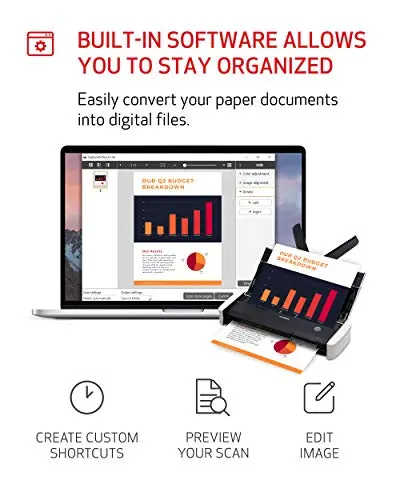 Canon imageFORMULA R10 - Portable Document Scanner, USB Powered, Duplex Scanning, Document Feeder, Easy Setup, Convenient, Perfect for Mobile Users 8