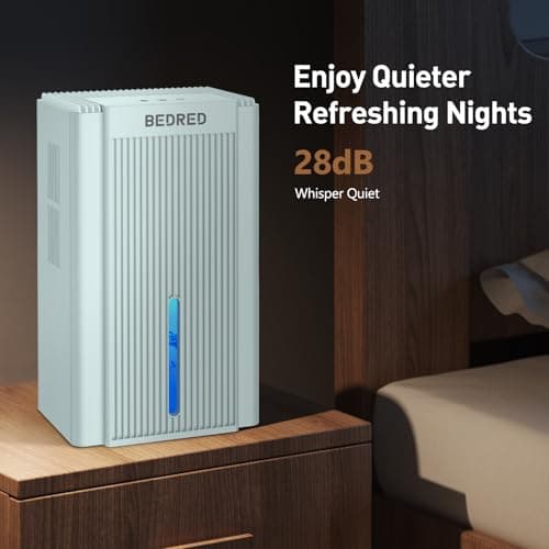Dehumidifier,95OZ Dehumidifier for Home 1000 Sq.Ft - Quiet with Auto Shut Off & Relaxing 7 Color Ambient Light,Ideal for Livingroom, Bedroom, Basement(Pale Turquoise) 6