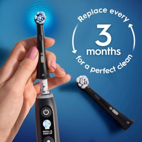 Oral-B iO Ultimate Clean Replacement Brush Heads, 5 Count, 4 Ultimate Clean + 1 Gum & Sensitive Black 8