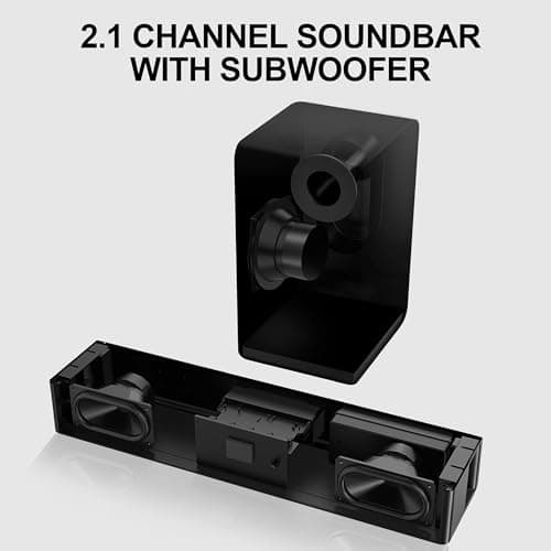 LARKSOUND 2.1 Soundbar with Subwoofer, 16" Sound Bar for TV with HDMI/Optical/AUX/Bluetooth/USB Connections 7