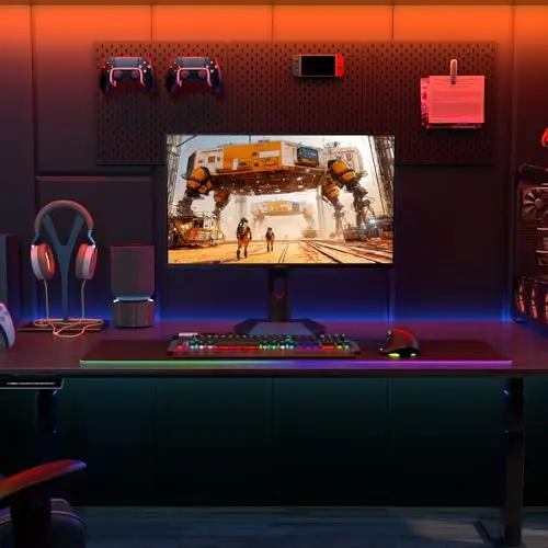 KOORUI Monitor, 27” Mini-LED IPS Panel 200Hz Gaming Monitor,1440P PiP/PBP Computer Screen, 1ms HDR 1000 Display, 97% DCI-P3, Height Adjustable, HDMI/DisplayPort, S2721PM 11