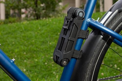 Master Lock Black Hardened Steel Link Folding Bike Lock with Key, Heavy Duty Anti-Theft Lock for Bicycles, Electric Scooters, 2-3/4ft (84cm) Length x 0.13 in (3.5 mm), 8335EC 10