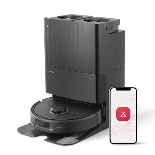 roborock Qrevo Pro Robot Vacuum and Mop with FlexiArm Design Edge Mopping, Dynamic Hot Water Mop Washing and Drying, Intelligent Dirt Detection, 7,000 Pa Suction, Ideal for Carpets