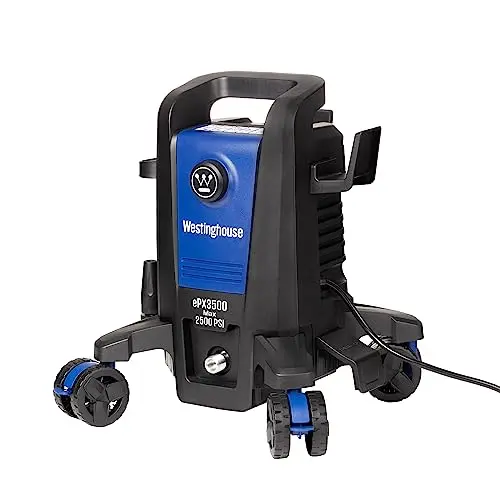 Westinghouse ePX3500 Electric Pressure Washer, 2500 Max PSI 1.76 Max GPM with Anti-Tipping Technology, Onboard Soap Tank, Pro-Style Steel Wand, 5-Nozzle Set, for Cars/Fences/Driveways/Home/Patios 9
