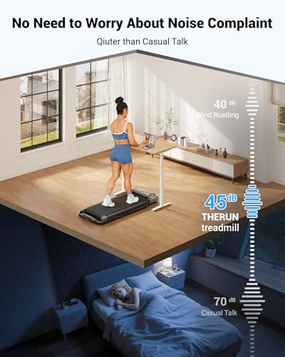 THERUN Walking Pad Treadmill, 2.5 HP Under Desk Treadmills, 2 in 1 Foldable Treadmills for Home, Walking Pad with Handle Bar, 16" Widened Running Belt, Treadmill with Remote Control & LED Touch Screen 7