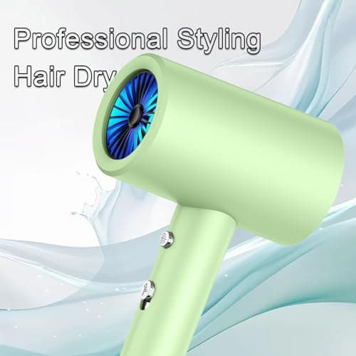110V Hotel Wall Mounted Hair Dryer for Bathroom（with Night Light） Professional Styling HairDryer for Salon【Blue Light Negative Ions】 Fast Drying Restroom Blow Dryer，Matte Texture - Pearly White 9