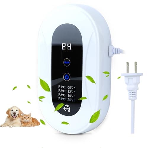 Home Air Purifier for 99% Strong Odor Pets Poof Cat Litter Deodorizer Plug in Ionizers Air Freshener for Bedroom Kitchen Toilet Pets Litter Box Shoe Cabinet(1)