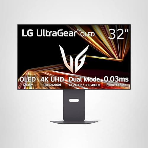LG 32GX870A-B 32-inch Ultragear 4K UHD (3840 x 2160) OLED Gaming Monitor, Dual-Mode, 240Hz, 0.03ms, NVIDIA, AMD FreeSync Premium Pro, VESA DisplayHDR True Black 400, USB Type-C, DP2.1 19
