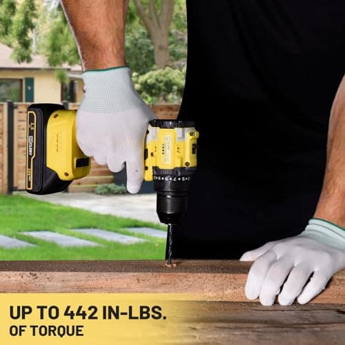 DOCLERY 20V Brushless Cordless Drill, Electric Power Drill Set with 1 Battery & Charger, 2 Variable Speed, 442.48 In-lb Torque, 21+1 Position and 34pcs Drill/Driver Bits 9