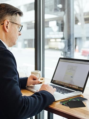 Auskang Slim Portable Charger with Built in Cable - Ultra Thin Power Bank Compatible with iPhone 15 Series Samsung Galaxy/Note Google Pixel and Other Android USB-C Smartphones 3