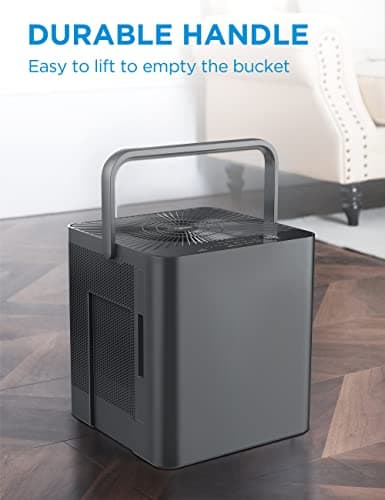 Midea 4,500 Sq. Ft. Dehumidifier for basement, 50 Pint Dehumidifier with Drain Hose - Ideal For Basements, Large & Medium Sized Rooms, And Bathrooms, Grey(Renewed) 7