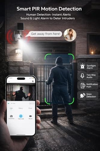 Rraycom 4G LTE Cellular Security Camera Wireless Outdoor, No WiFi Solar Powered Camera,360° Live View, 2K Color Night Vision, PIR Motion Sensor, 2 Way Talk, Includes SIM Card,Waterproof,Works w/Alexa 7