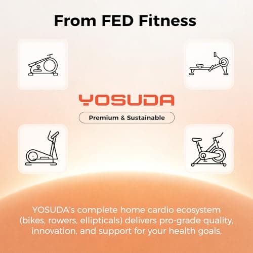 YOSUDA Exercise Bike, Brake Pad Stationary Bike for Home with Exclusive App, Magnetic Indoor Cycling Bike with 300 lb Weight Capacity, Low Noise, Tablet Holder and Fitness Courses for Weight Loss - Magnetic-Black 9