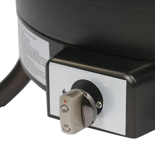 Amazon Basics Portable Propane Fire Pit, 19 inch Round Gas for Patio, 55,000 BTU, Carry Strap, Heat, Warmth and Ambience 9