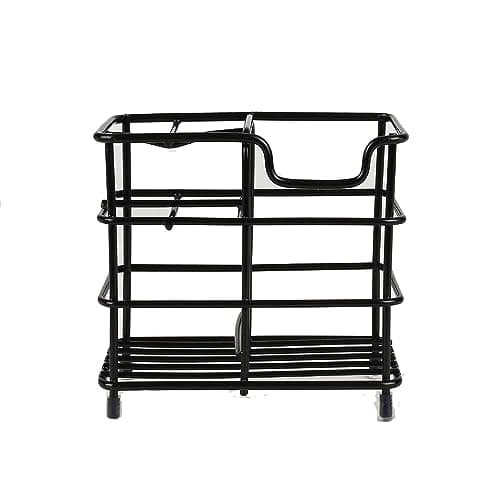 Toothbrush Holder for Bathrooms, Stainless Steel Bathroom Black Toothbrush and Toothpaste Holder 8