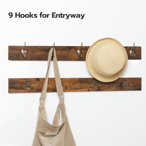 HOOBRO Shoe Storage Bench with Cushion, 39.4" L Entryway Bench with 12 Cubbies, Entryway Hall Tree with Storage, Shoe Cabinet with Coat Rack for Bedroom, Hallway, Holds up to 330 lb, BF112HX01G1 6