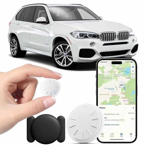 Tracker Device for Vehicles,1PCS Mini Hidden Car Tracker with Magnetic Case,No Monthly Fee Real Time GPS Car Tracker Works with Apple Find My (iOS Only),for Car/Person/Pet/Items (1PCS)