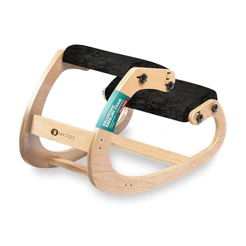 NYPOT Ergonomic Kneeling Chair - Adjustable Knee Chair for Posture - Rocking Stool for Desk - Back Pain Relief and Support for Home and Office