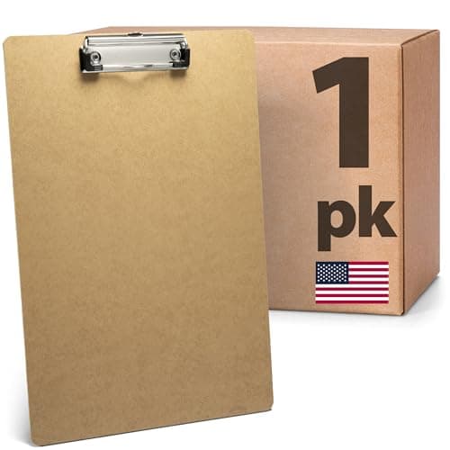 Officemate Recycled Legal Size Wood Clipboard, Low Profile Clip, Brown (83225)