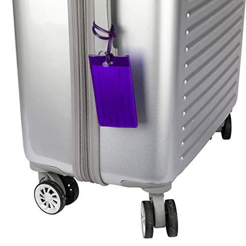 7 Pack TravelMore Luggage Tags for Suitcases, Flexible Silicone Travel ID Identification Labels Set for Bags & Baggage - Multi Color Pack 6