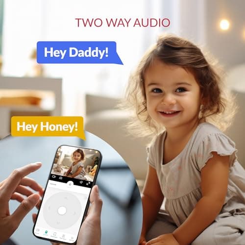 YI 2K 3MP Home Security Camera, Indoor Camera with Person, Vehicle, Animal Detection, Phone App for Baby, Pet, Dog, Monitoring, Compatible with Alexa 7