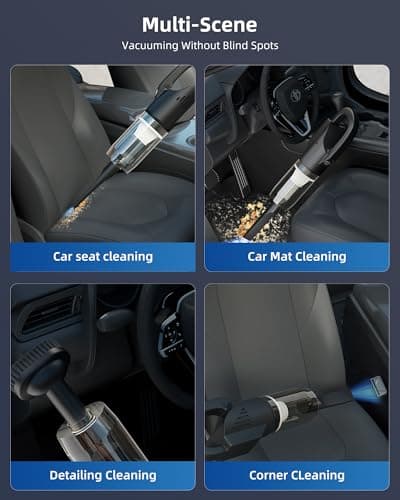 HOLOGO Handheld Vacuum Cordless with Strong Suction, Portable Hand Held Cleaner with 2 Filters, Small Lightweight Hand Car Vacuum Rechargeable for Pet Hair, Home, Office 5