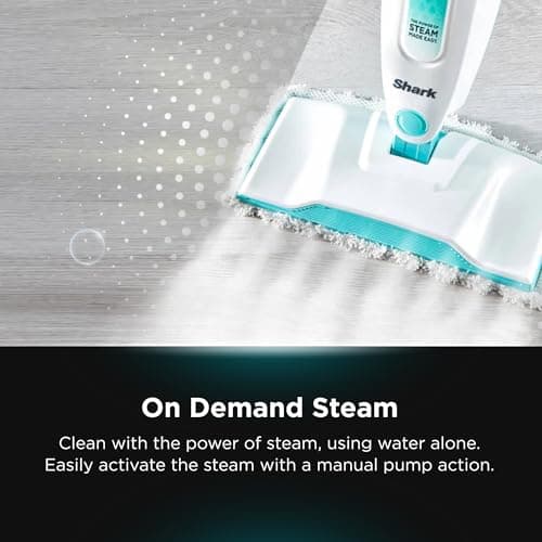 Shark Steam Mop Hard Floor Cleaner for Cleaning and Sanitizing with XL Removable Water Tank and 18-Foot Power Cord (S1000A),White 6