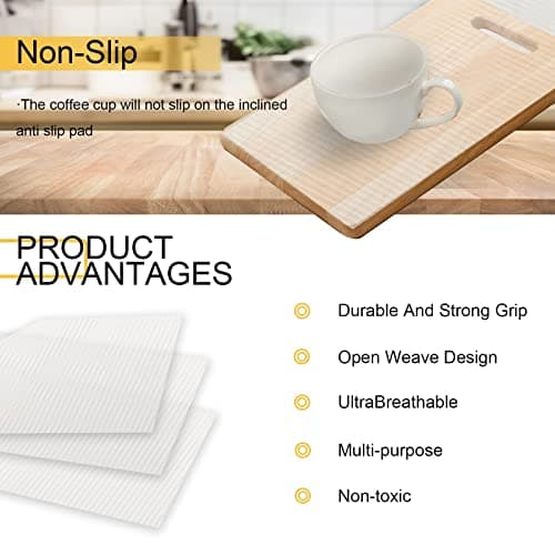 FEXIA Shelf Liners for Kitchen Cabinets, Shelf Liner, Drawer Liner, 12 Inch x 25 FT(300 Inch), Cabinet Liner Non Adhesive, Refrigerator Liners, Washable Oil-Proof Fridge Pads Shelves Drawer (Clear) 6