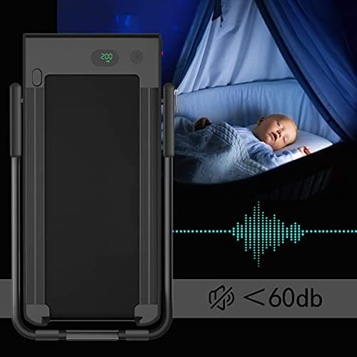 Goplus 2 in 1 Folding Treadmill, 2.25HP Under Desk Electric Treadmill, Installation-Free, with Remote Control, Bluetooth Speaker and LED Display, Walking Jogging Machine for Home/Office Use (Black) 7