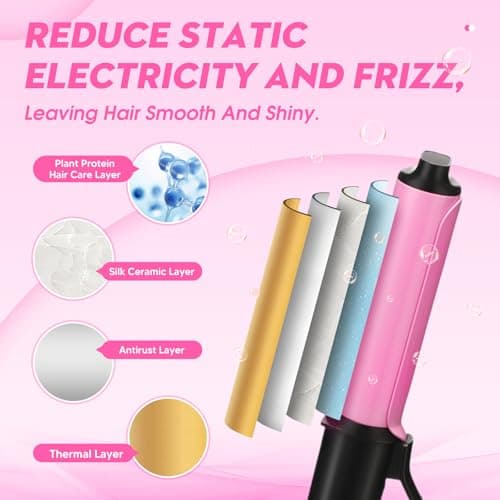 1 Inch Mini Curling Iron, Ceramic Travel Wand Curler for Short Hair with Dual Voltage, Portable Curling Iron with Glove, 3 Heat Settings, Auto Shut Off 5