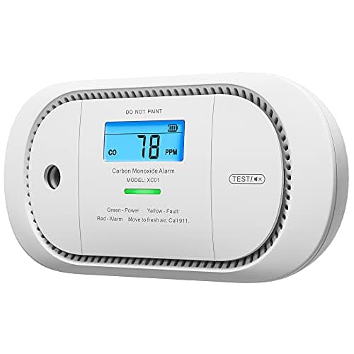 X-Sense Carbon Monoxide Detector Alarm with Digital LCD Display, Replaceable Battery CO Alarm Detector with Peak Value Memory, XC01-R 8