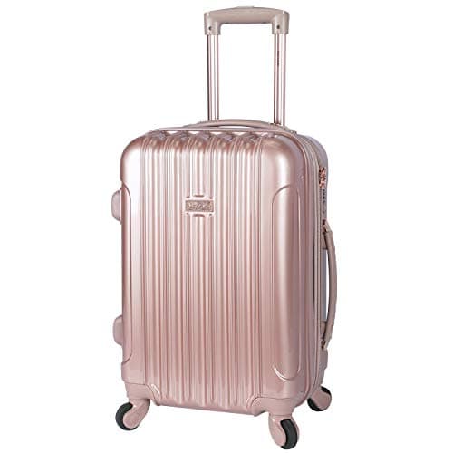 kensie 20" "Alma" Carry-On TSA-Lock Spinner Luggage, Rose Gold 8