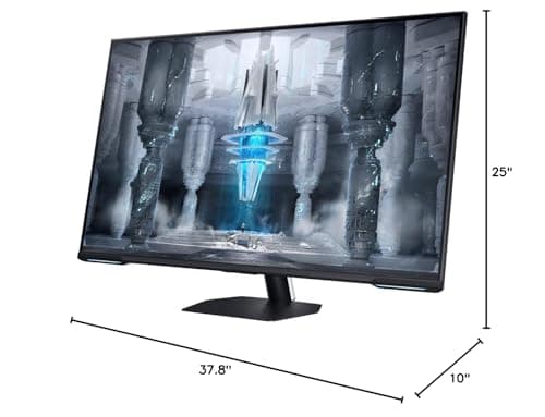 SAMSUNG - Odyssey Neo G7 43" Mini 4K UHD 1ms AMD FreeSync Premium Pro Smart Gaming Monitor with HDR600 - Black LS43CG700NNXZA 9