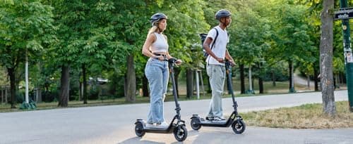 NIU Electric Scooter for Adults - Front Suspension, 600W Max Power, 18 Miles Range, Max Speed 17.4MPH, 9.5'' Pneumatic Tires, Dual Brakes, Easy Folding Portable Commuting Escooter, UL Certified 9