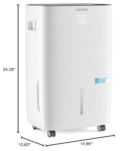 Waykar 150 Pints 7,000 Sq. Ft Energy Star Dehumidifier with Drain Hose for Commercial and Industrial Large Rooms, Home, Basements, Storages, Warehouses and Bedrooms 9