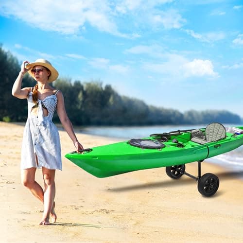 GanFindX Adjustable Width Kayak Cart | Detachable Aluminum Frame, Sit-on-Top Plug-in Design, No-Tool Assembly, Easy Transport & Storage, Fits Most Kayaks & Canoes 7