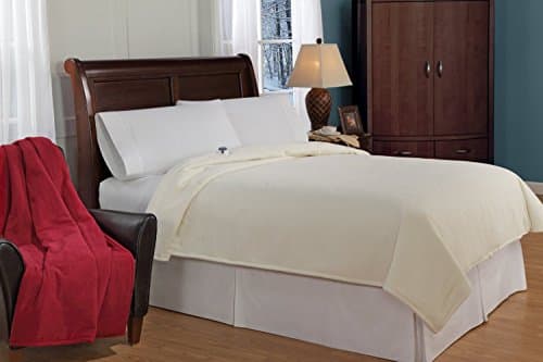 SoftHeat by Perfect Fit | Luxury Micro-Fleece Low-Voltage Electric Heated Blanket (King, Natural) (LVBK-H2-030) 5