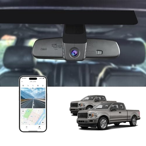 KBSYNT Front 4K Dash Cam for Ford F150 2018-2025 F250/F350 Super Duty 2020-2025 XLT King Ranch Lariat Raptor Tremor Limited Platinum (Model A),OEM-Style,64GB Card