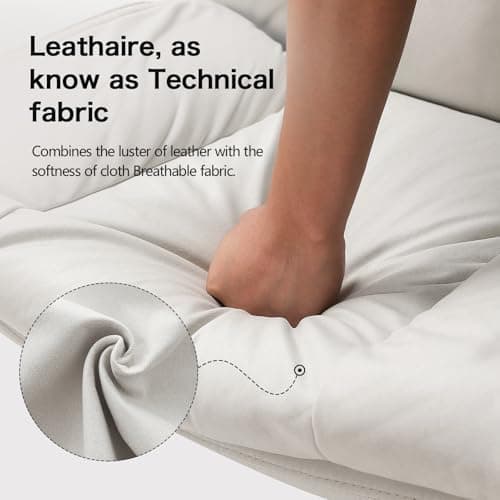 LEAGOO Criss Cross Chair with Wheels, Comfy Armless Desk Chairs with Tech Fabric, Wide Seat Cross Legged Office Chair, Height Adjustable Swivel Computer Task Chairs for Home Office, Bedroom, Make up 6