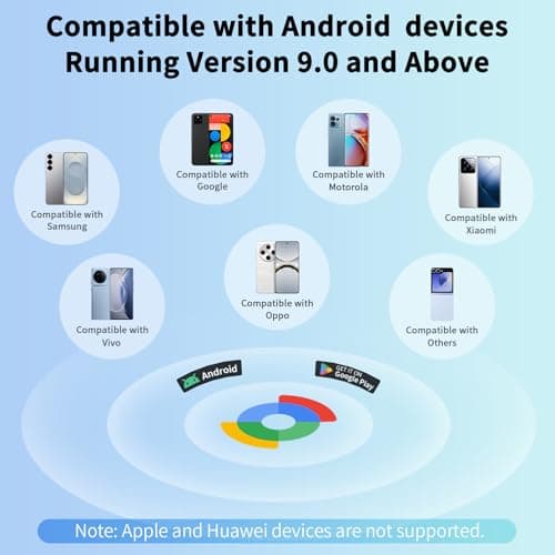 Tracker Tag for Android 4 Pack Luggage Tracker Tags Compatible with Google Find Hub App (Android Only) Bluetooth Tracker Key Finder and Item Locator for Wallets, Backpack, Suitcases-Black 2