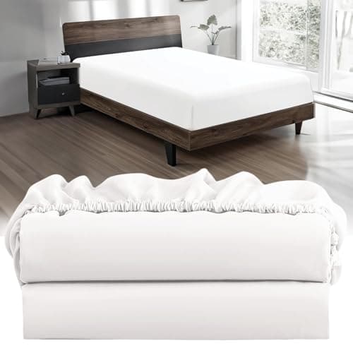 Destiny Crescent Bedding 100% Cotton Jersey Knit 2 Twin XL Fitted Bed Sheets (2-Pack) Soft & Comfy- Twin Extra Long, 15" Deep Pocket, 39"x80" Great for Dorm Room, Hospital & Split King Adjustible Beds